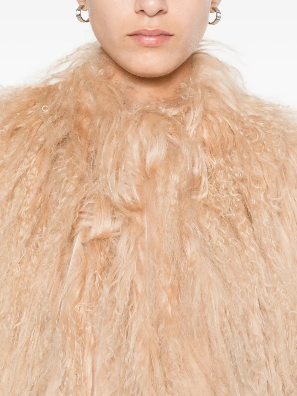 Numerootto Jas met enkele rij knopen Beige