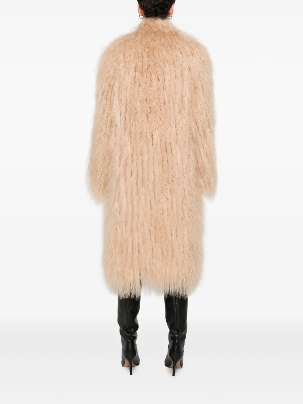 Numerootto Jas met enkele rij knopen Beige