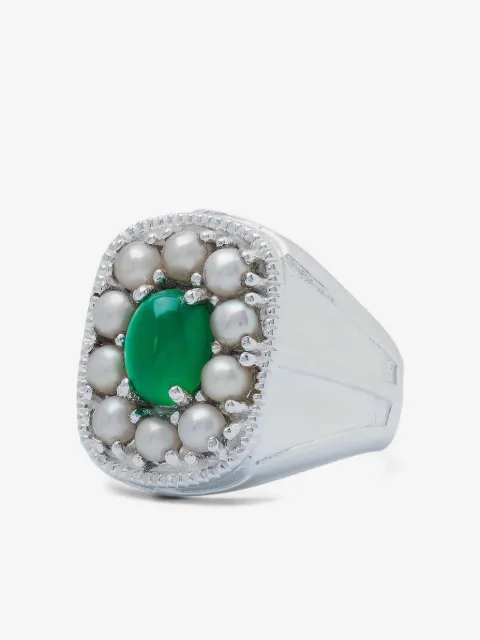 VEERT anillo con detalle de perla