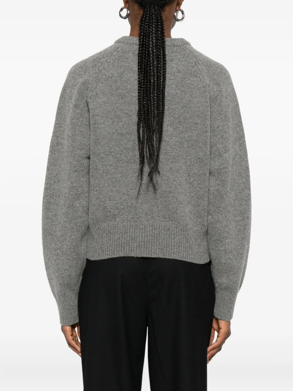 Dunst V-neck Wool Sweater In Gray