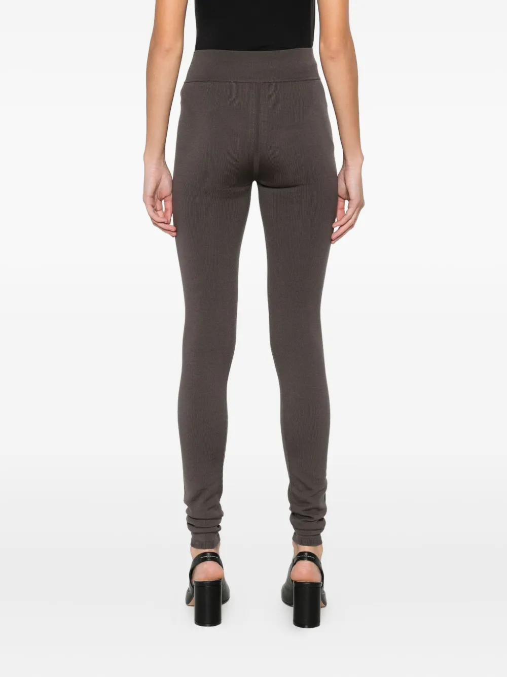 Rick Owens High-waisted Trousers In Brown