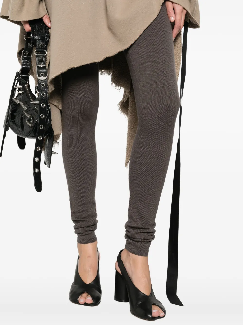 Rick Owens High-waisted Trousers In Brown