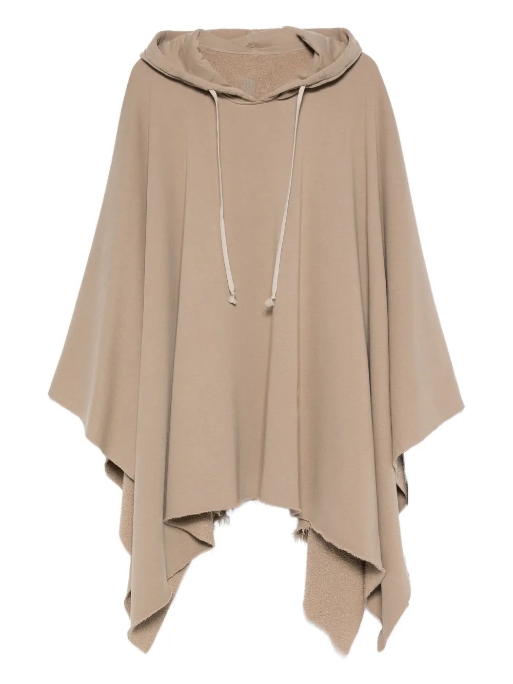 Rick Owens Drkshdw Hooded Poncho In Neutral