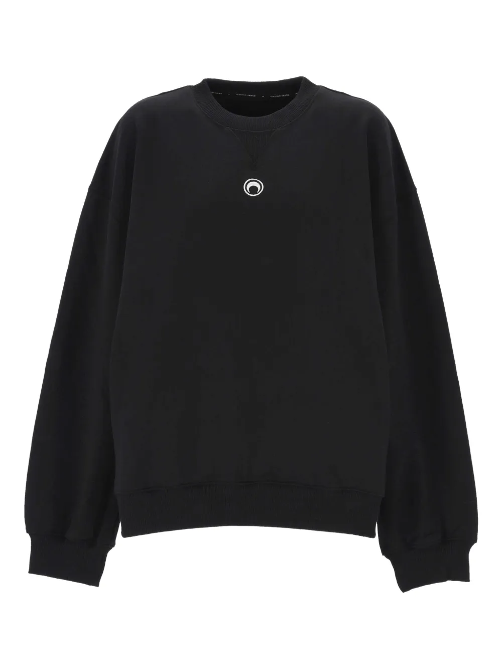 Marine Serre logo-detail sweatshirt - Nero