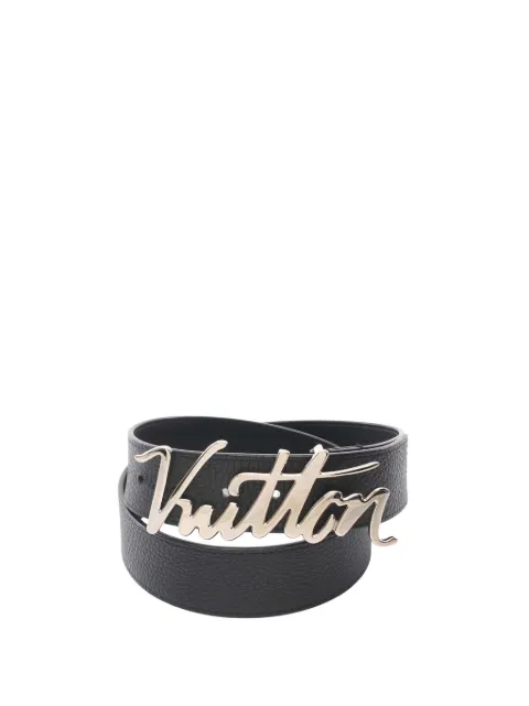 Louis Vuitton Pre-Owned 2019 Leather LV Autograph belt