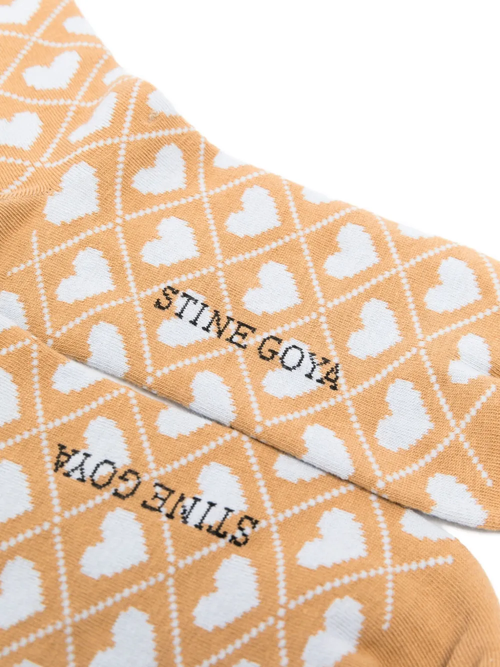 Stine Goya Sokken met hartpatroon Oranje