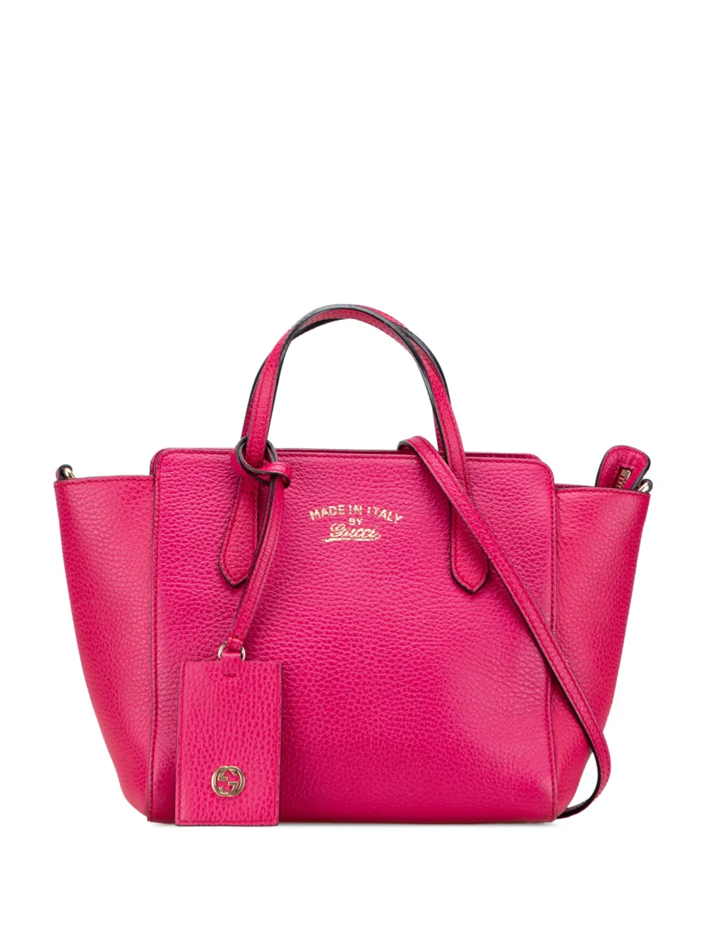 Gucci Pre-Owned 2016-2025 ミニ レザー スウィング サッチェルバッグ - ピンク Gucci Pre-Owned 2016-2025 ミニ レザー スウィング サッチェルバッグ - ピンク