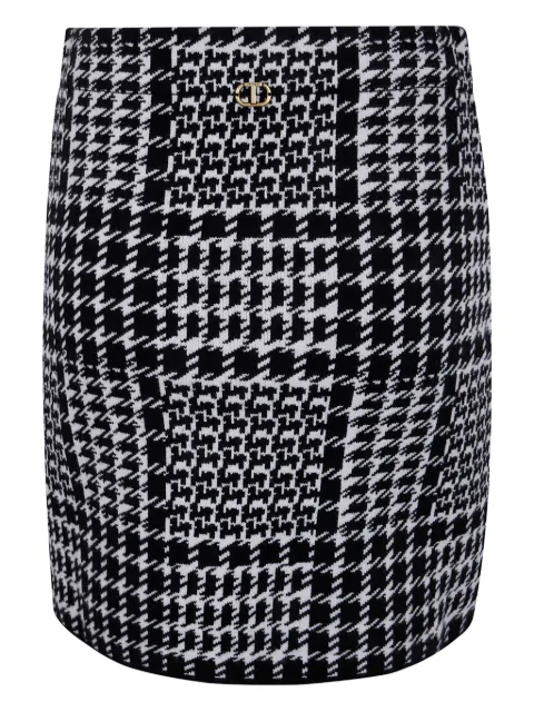 TWINSET houndstooth mini skirt