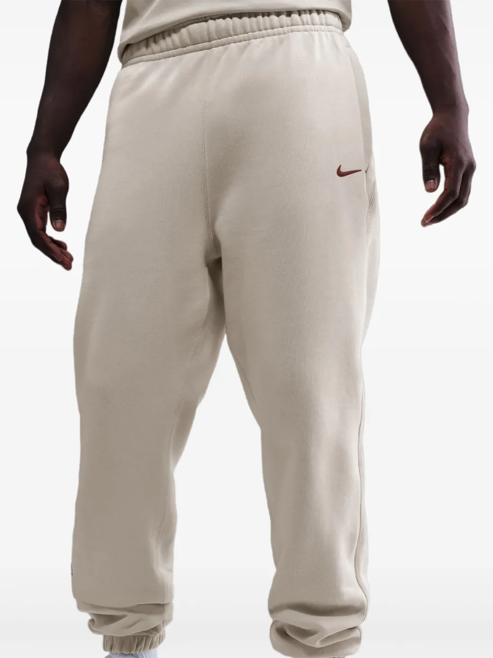 Nike Broek met toelopende pijpen Beige