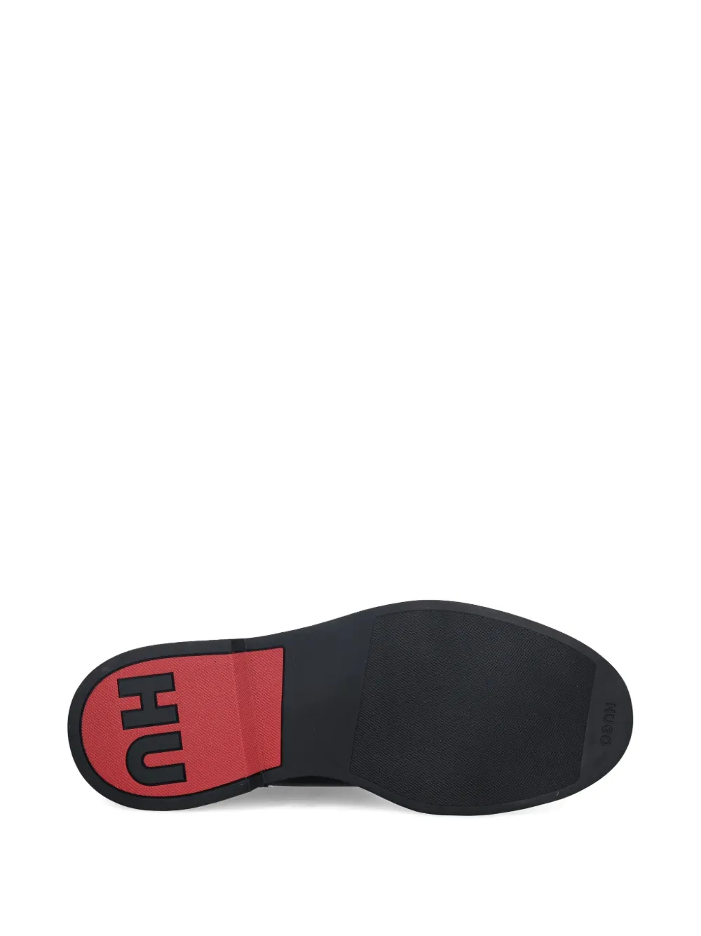 HUGO Leren enkellaarzen Zwart