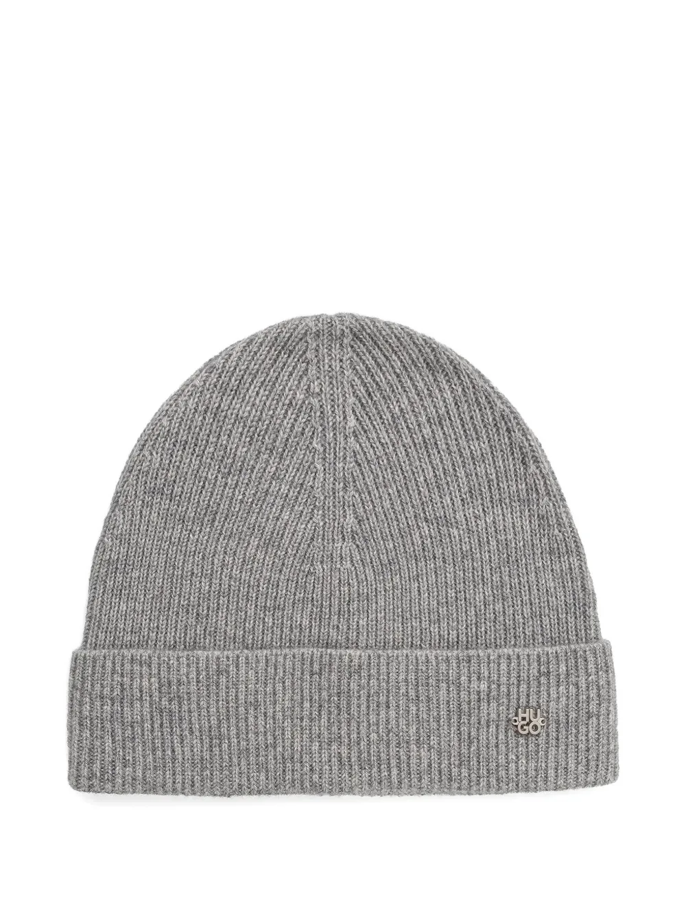 HUGO logo-detail beanie | Grey | Image 1