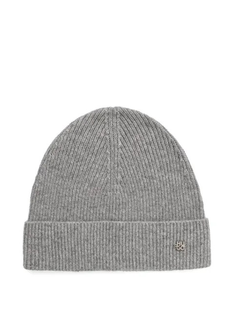 HUGO logo-detail beanie