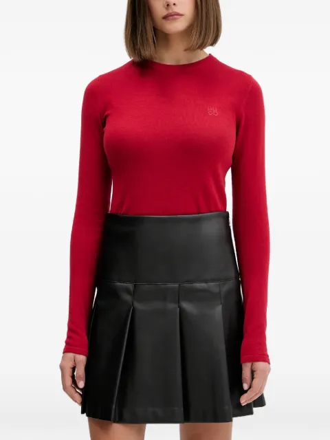 HUGO logo-detail long-sleeveT-shirt