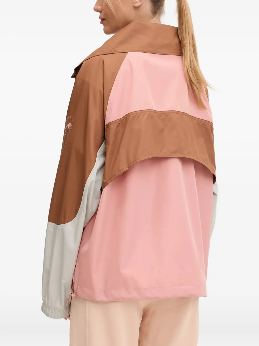 Adidas By Stella Mccartney Half-zip Fastening Long-sleeve Jacket In Pink