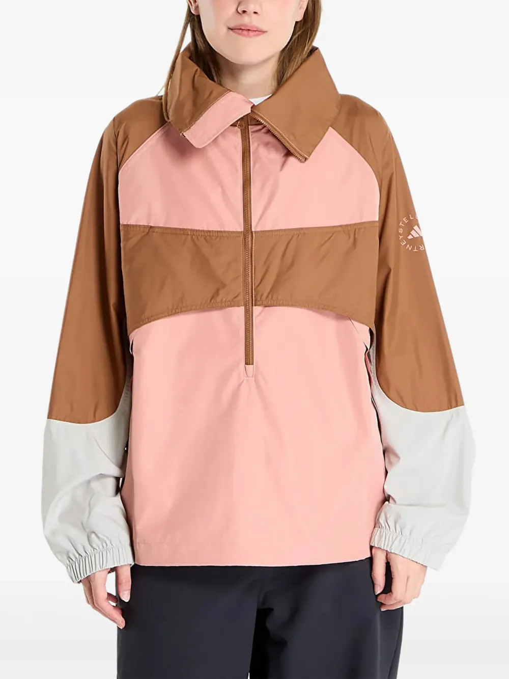 adidas by Stella McCartney half-zip fastening long-sleeve jacket - Rosa