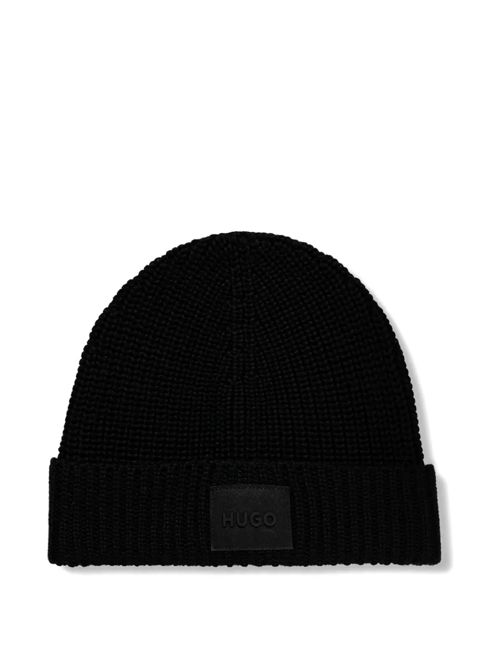 HUGO logo-patch knitted beanie set | Image 2