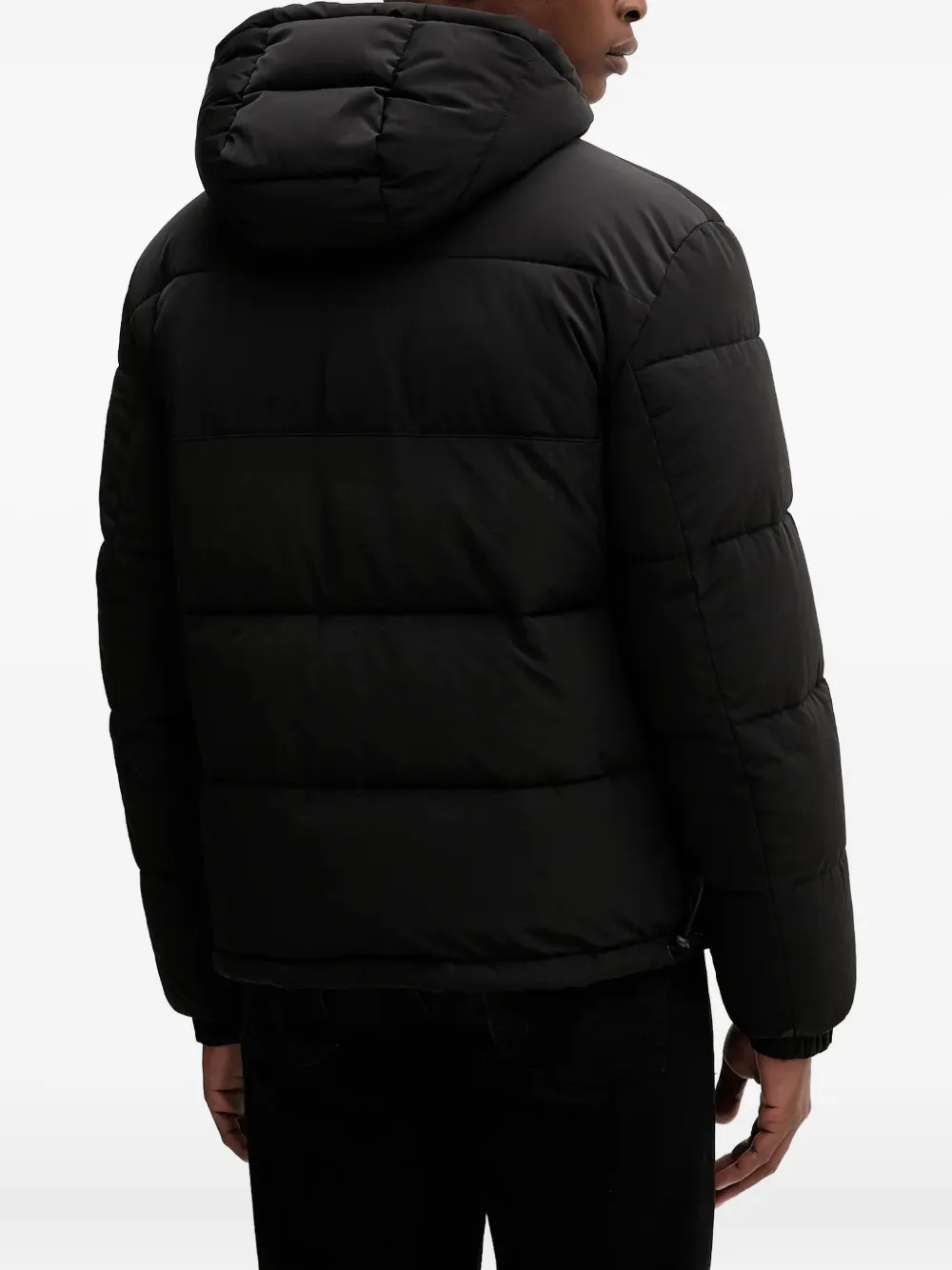 Hugo Boss Balto2541 Hooded Jacket In Black