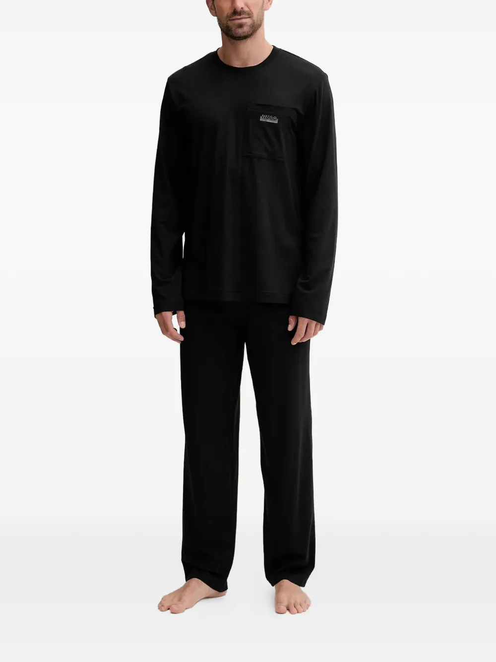 HUGO logo-print pajamas | negro | Image 1