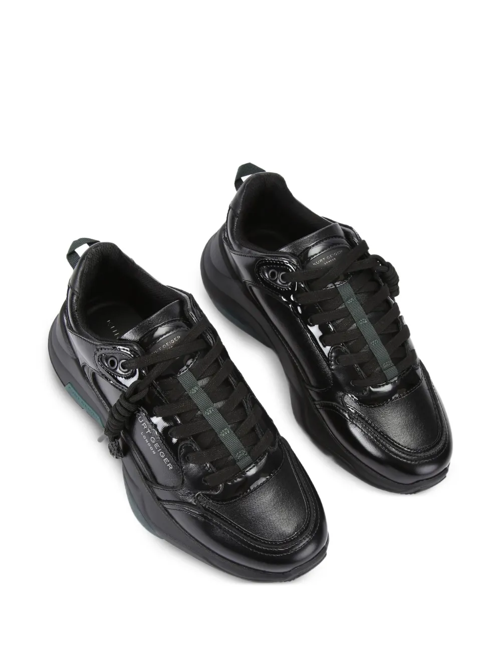 Kurt Geiger London Rosyton leren sneakers Zwart
