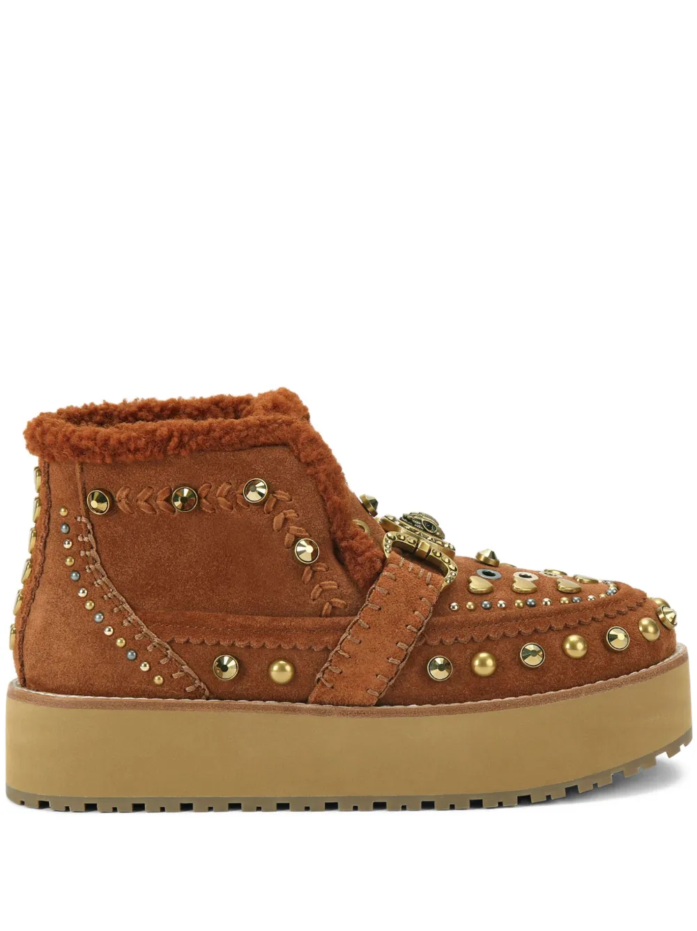 Kurt Geiger London Laarzen met adelaarskop en studs Bruin