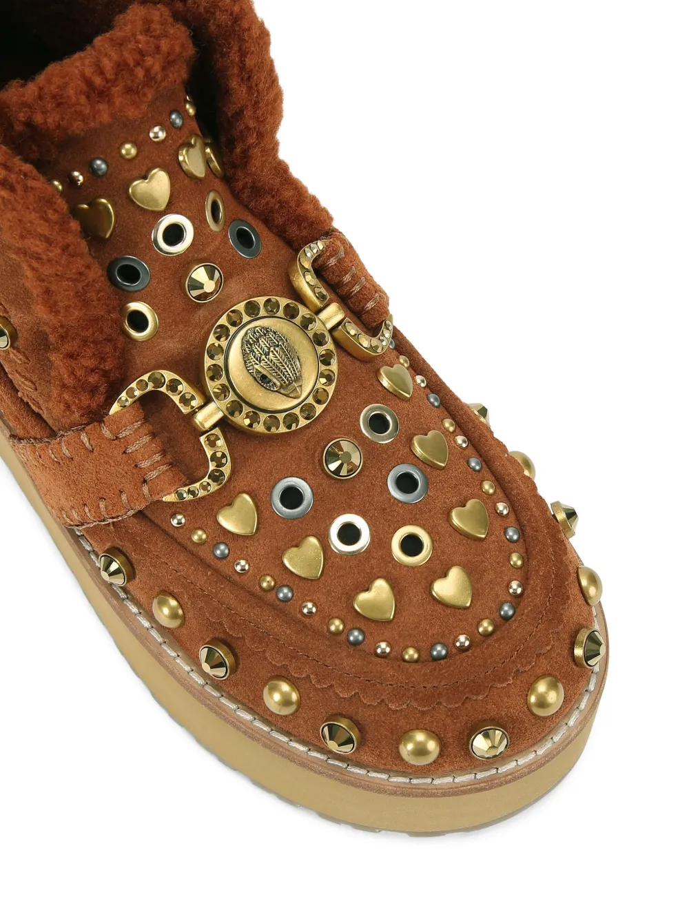 Kurt Geiger London Laarzen met adelaarskop en studs Bruin
