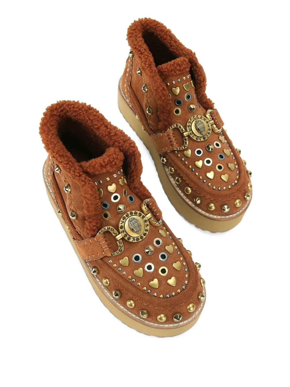 Kurt Geiger London Laarzen met adelaarskop en studs Bruin