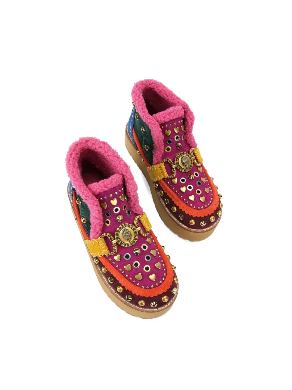 Kurt Geiger London Mansion Cozy Faux Shearling Bootie In Multi