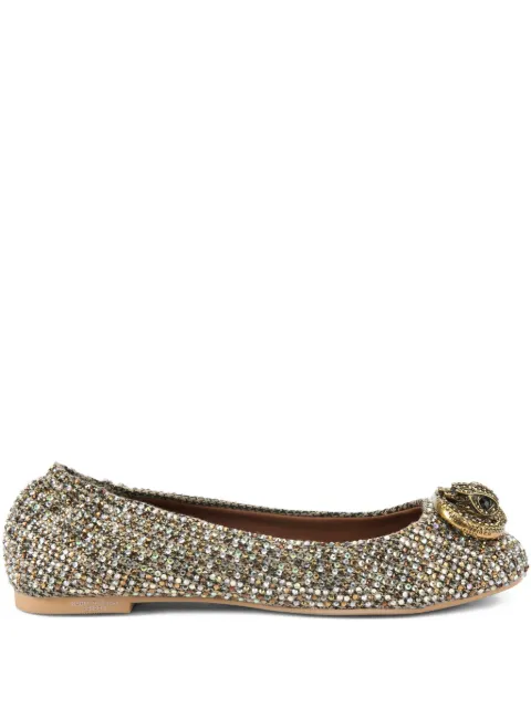 Kurt Geiger London Chelsea crystal embellished ballet flats