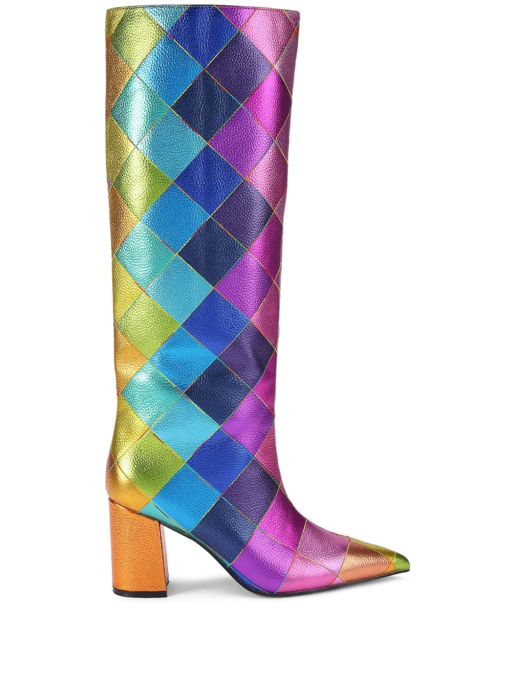 Kurt Geiger Metallic Regent Knee-high Boots In Multi
