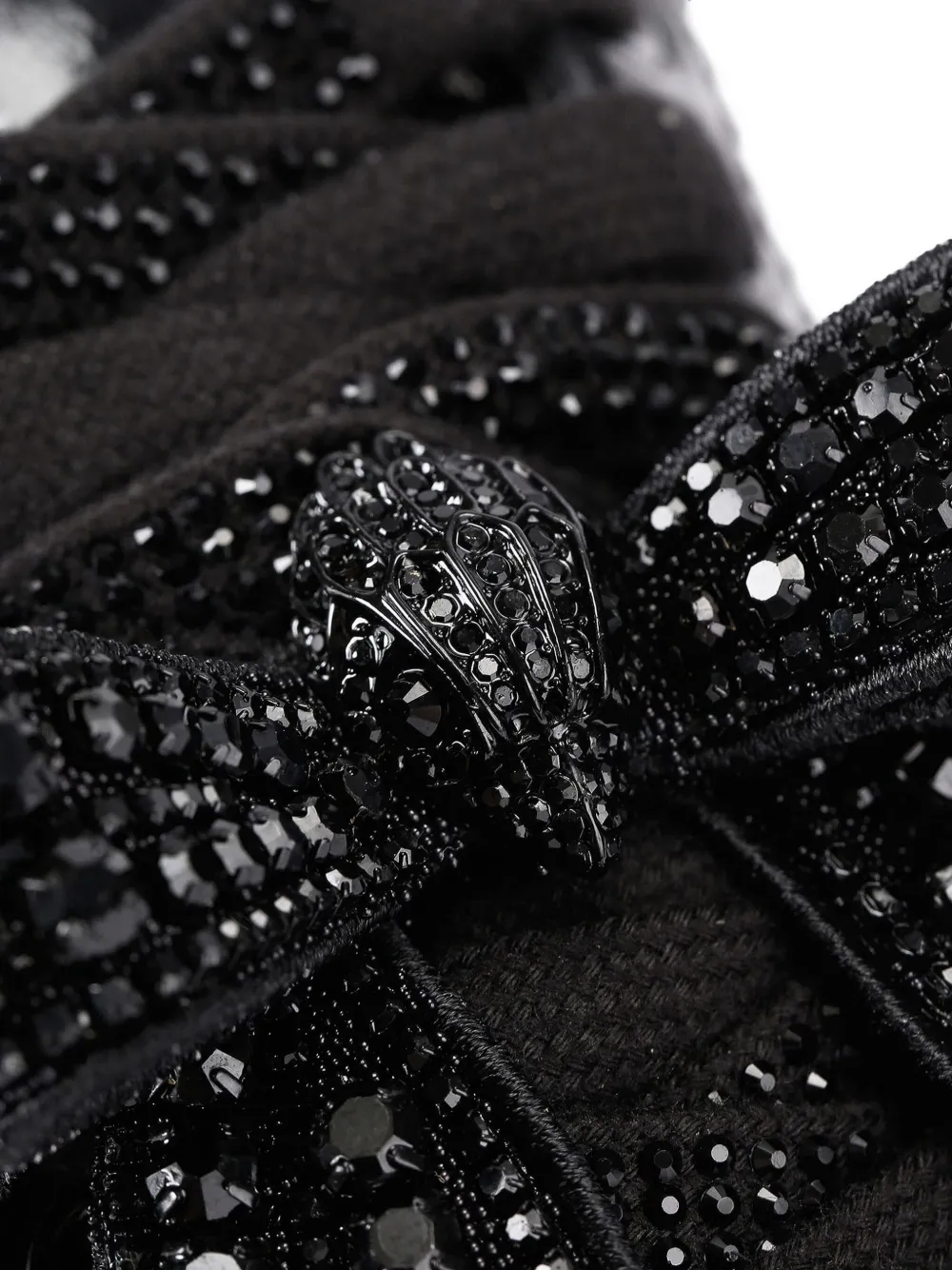 Kurt Geiger London Islington Bow leren sneakers Zwart