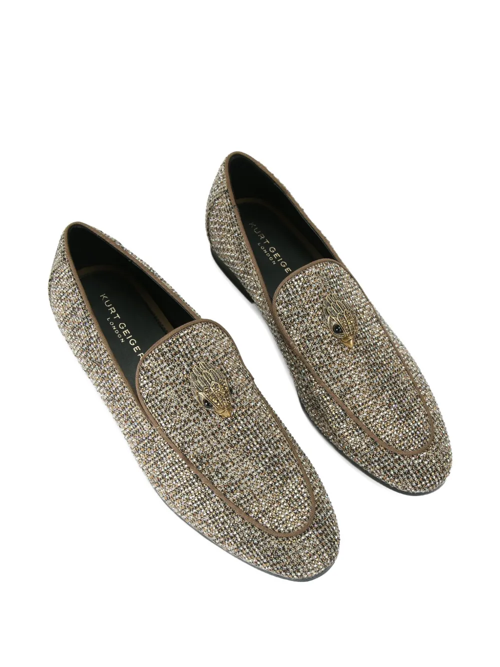 Kurt Geiger London Hugh Eagle platte loafers - Goud