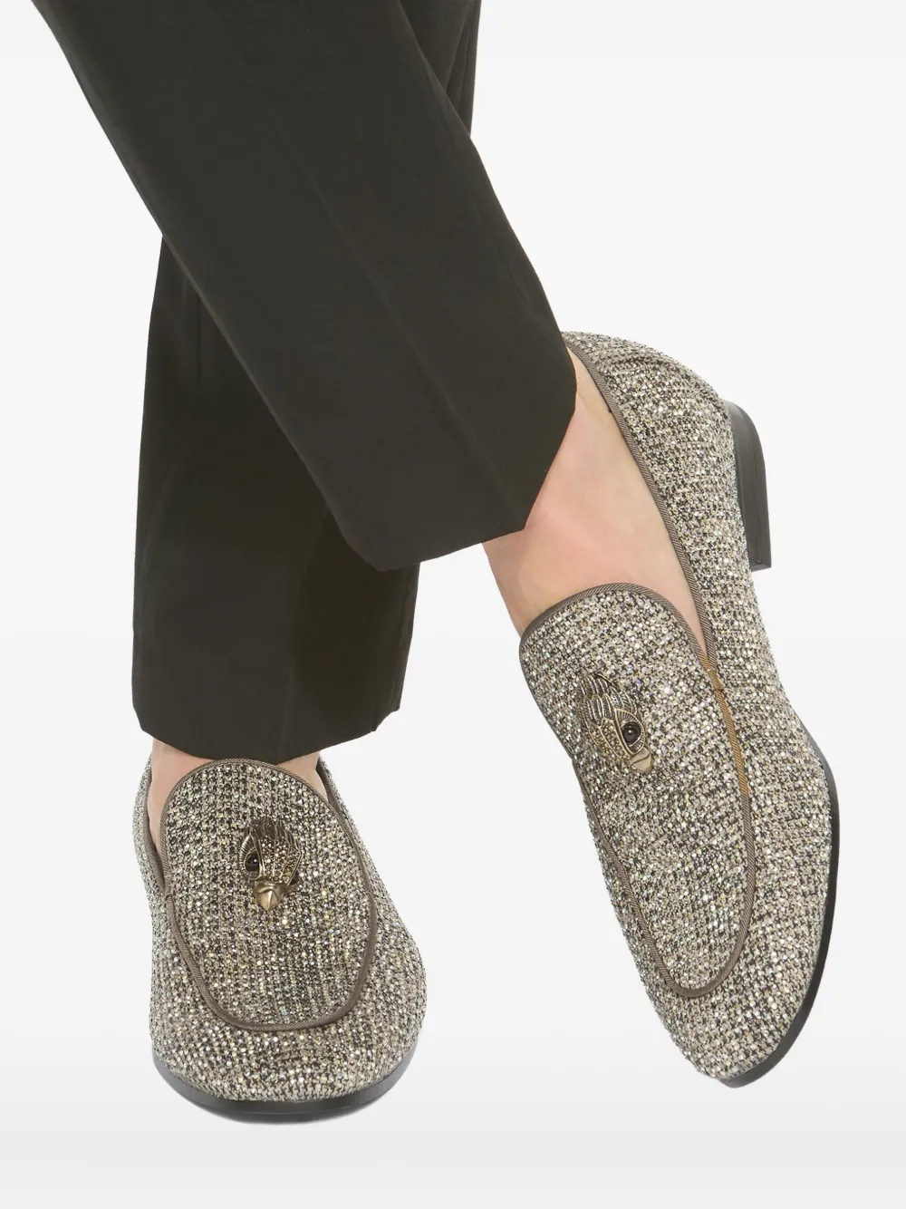 Kurt Geiger London Hugh Eagle platte loafers Goud