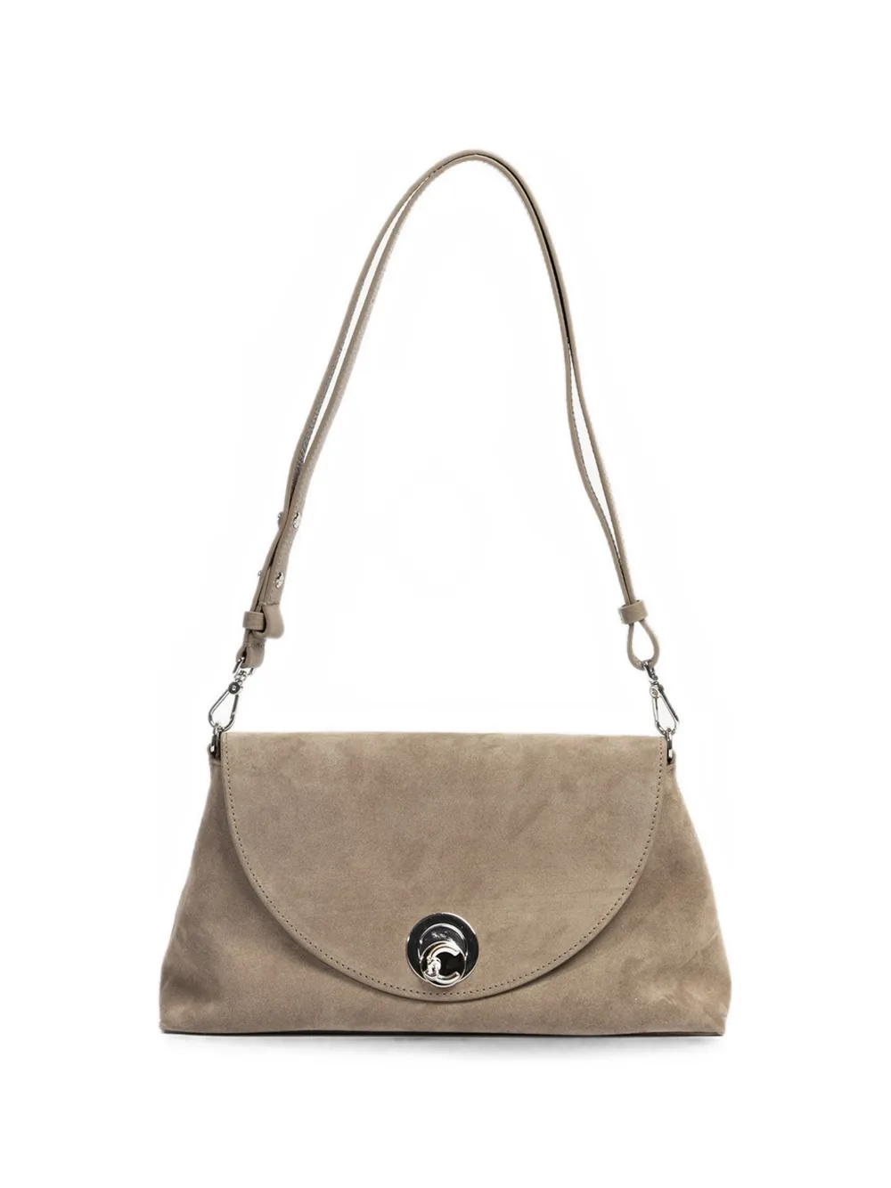 Coccinelle Mittelgroße Nikla Schultertasche mit Drehverschluss - Nude