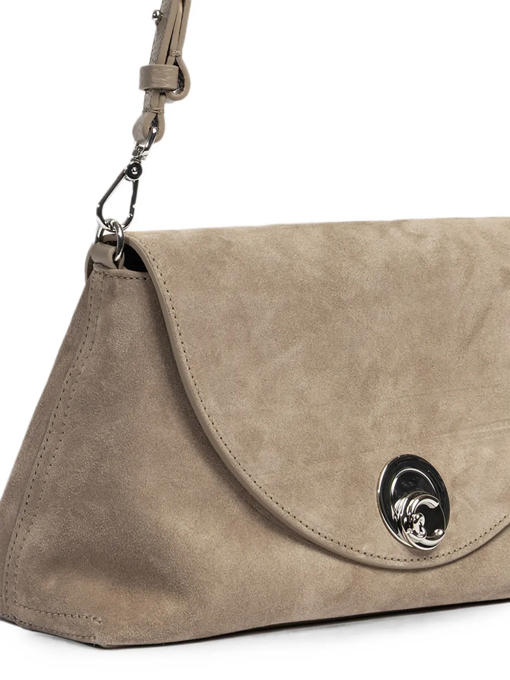 Coccinelle Nikla medium schoudertas met draaislot Beige