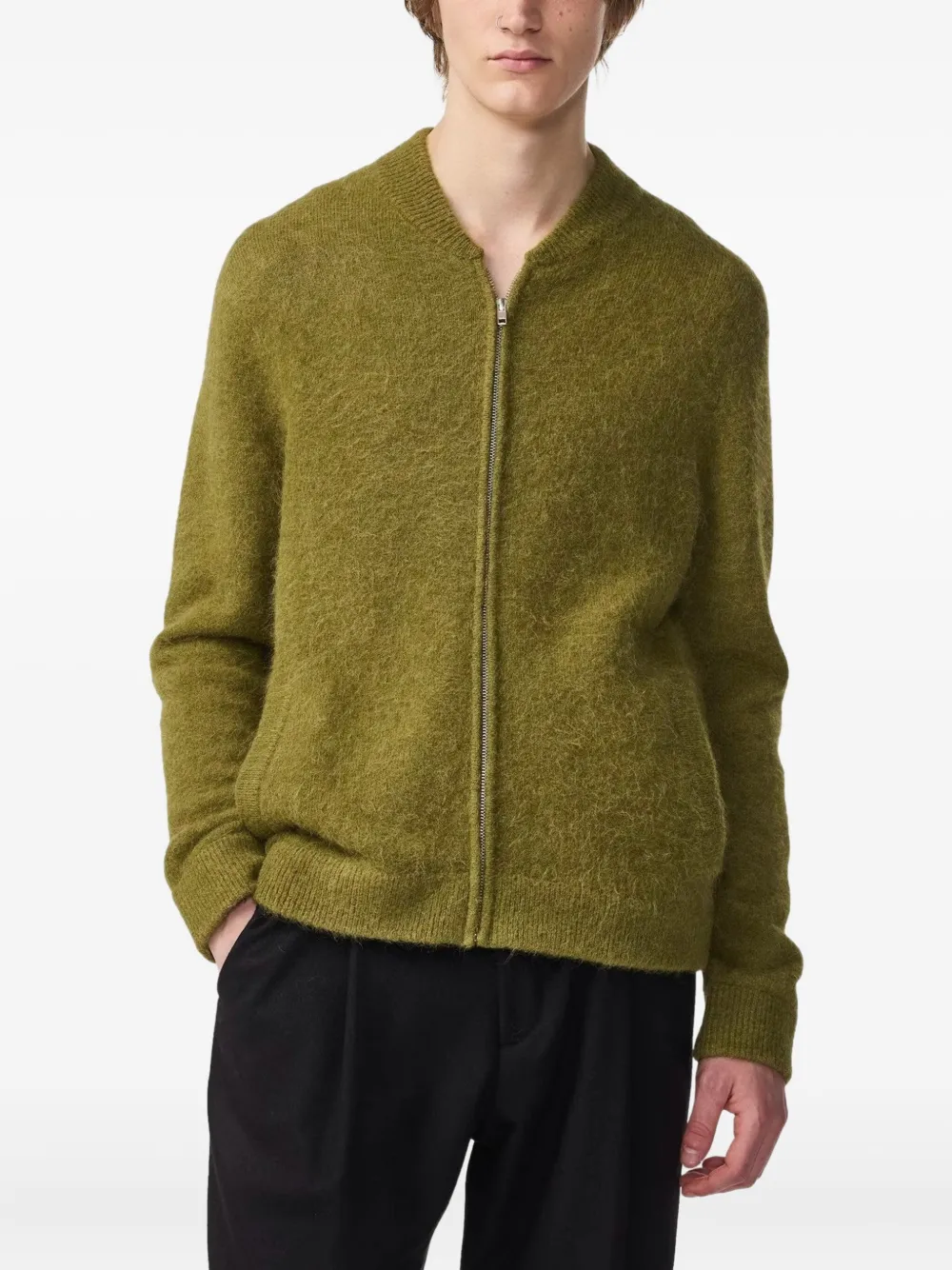 Nn07 Boris Zip Bomber Jacket In Green