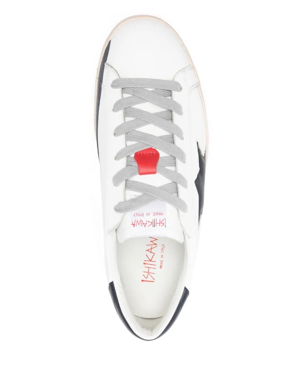 Ishikawa Leren sneakers Wit