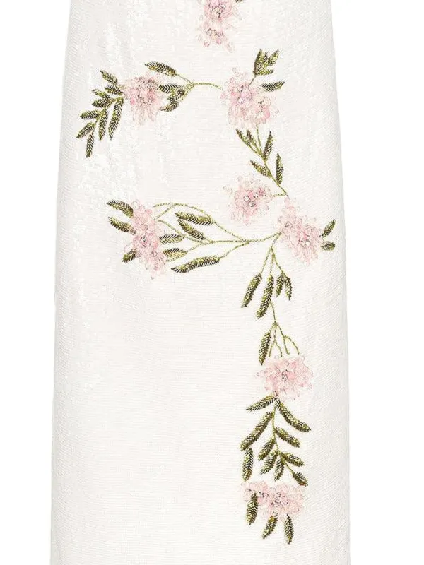 STAUD Casey floral-embroidered Dress | Neutrals | FARFETCH STAUD Casey floral-embroidered Dress | Neutrals | FARFETCH