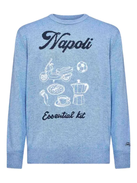 MC2 Saint Barth artwork embroidery long-sleeved sweater