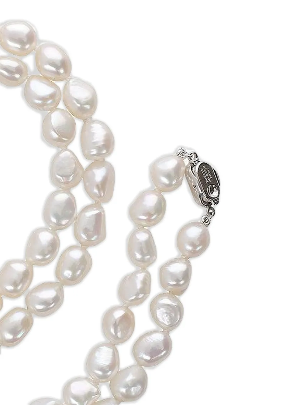 Baggins Sterling Silver Pearl Necklace In Silver