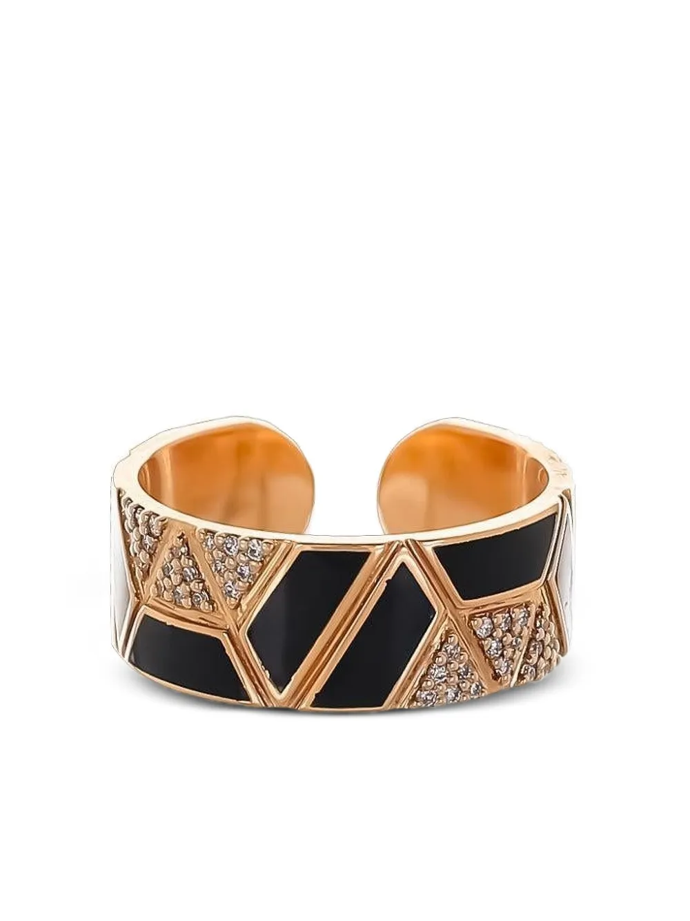 Alessa Jewelry Anello Elixer in oro rosa 18 carati con diamanti