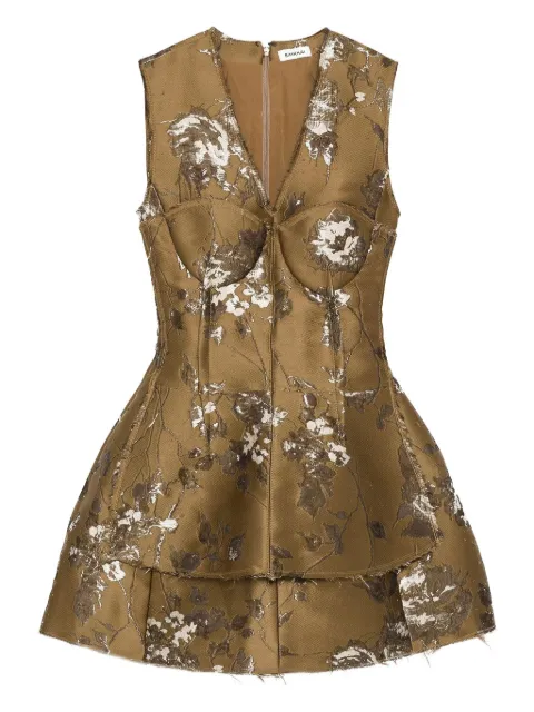 Simkhai Brynelle floral-jacquard mini dress