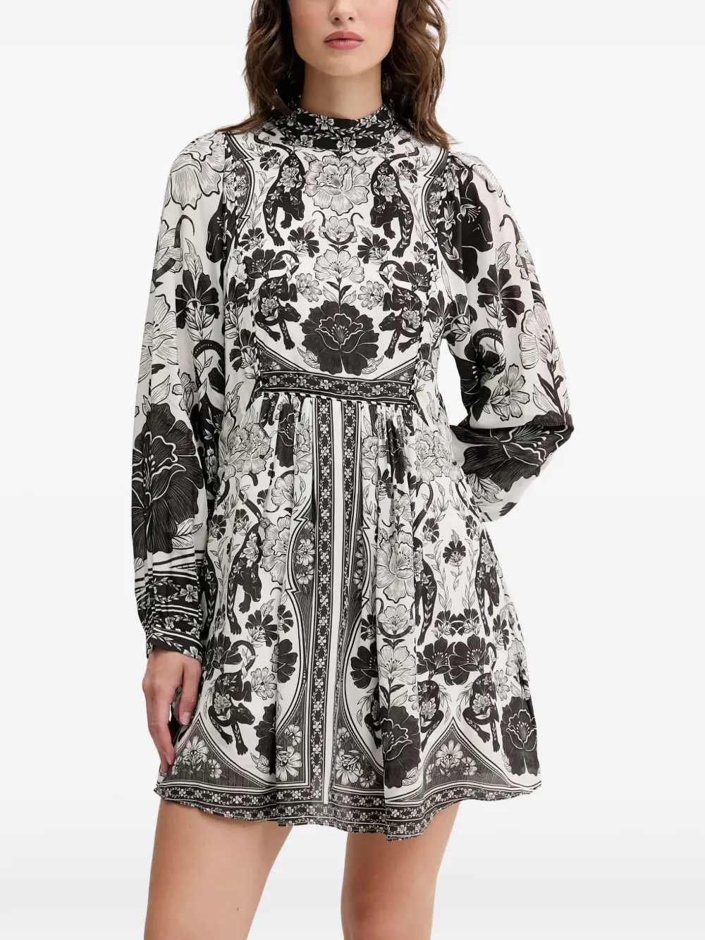 FARM Rio floral mini dress - Bianco