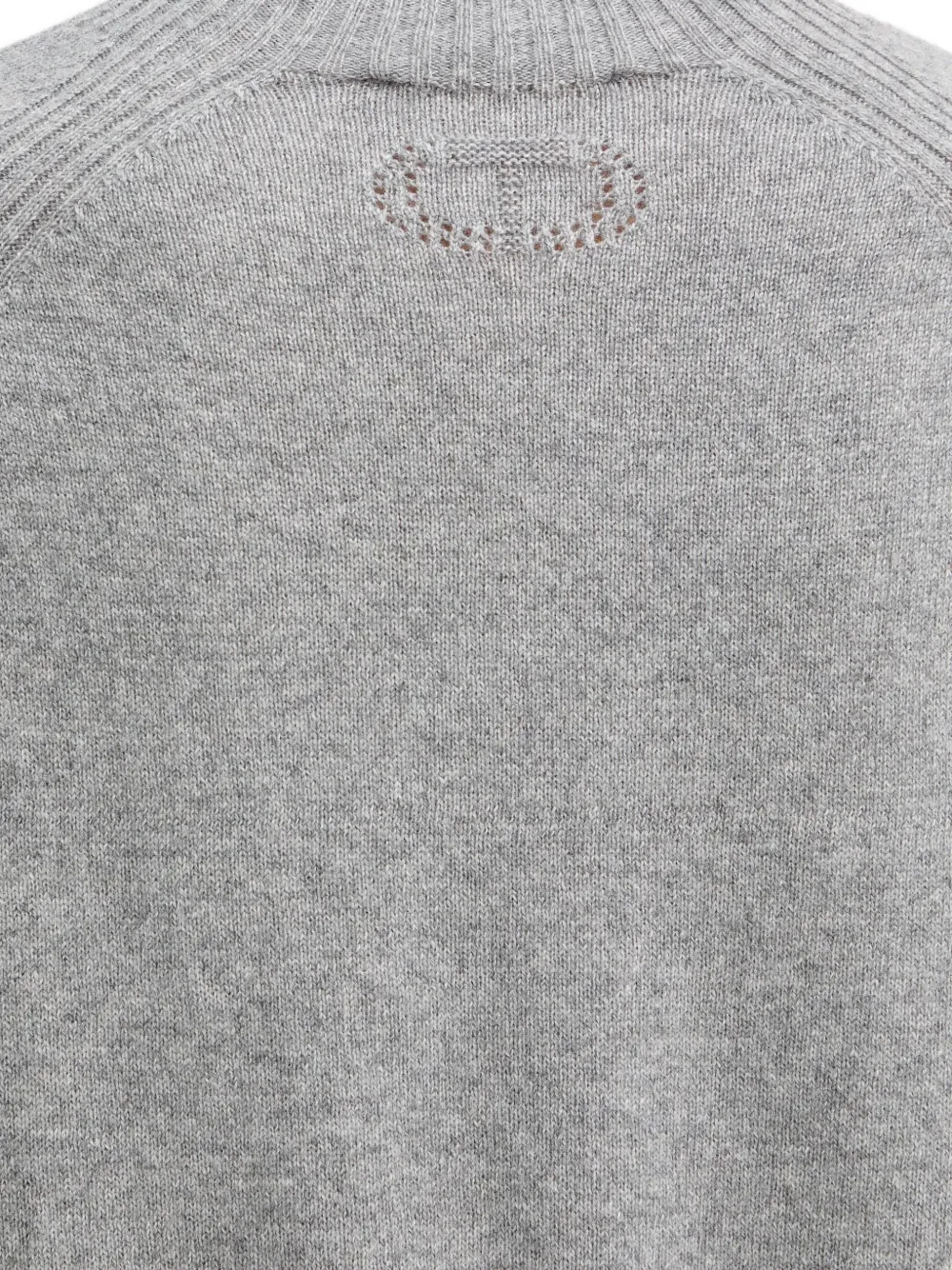 Twinset High-neck Wool Sweater In Gray