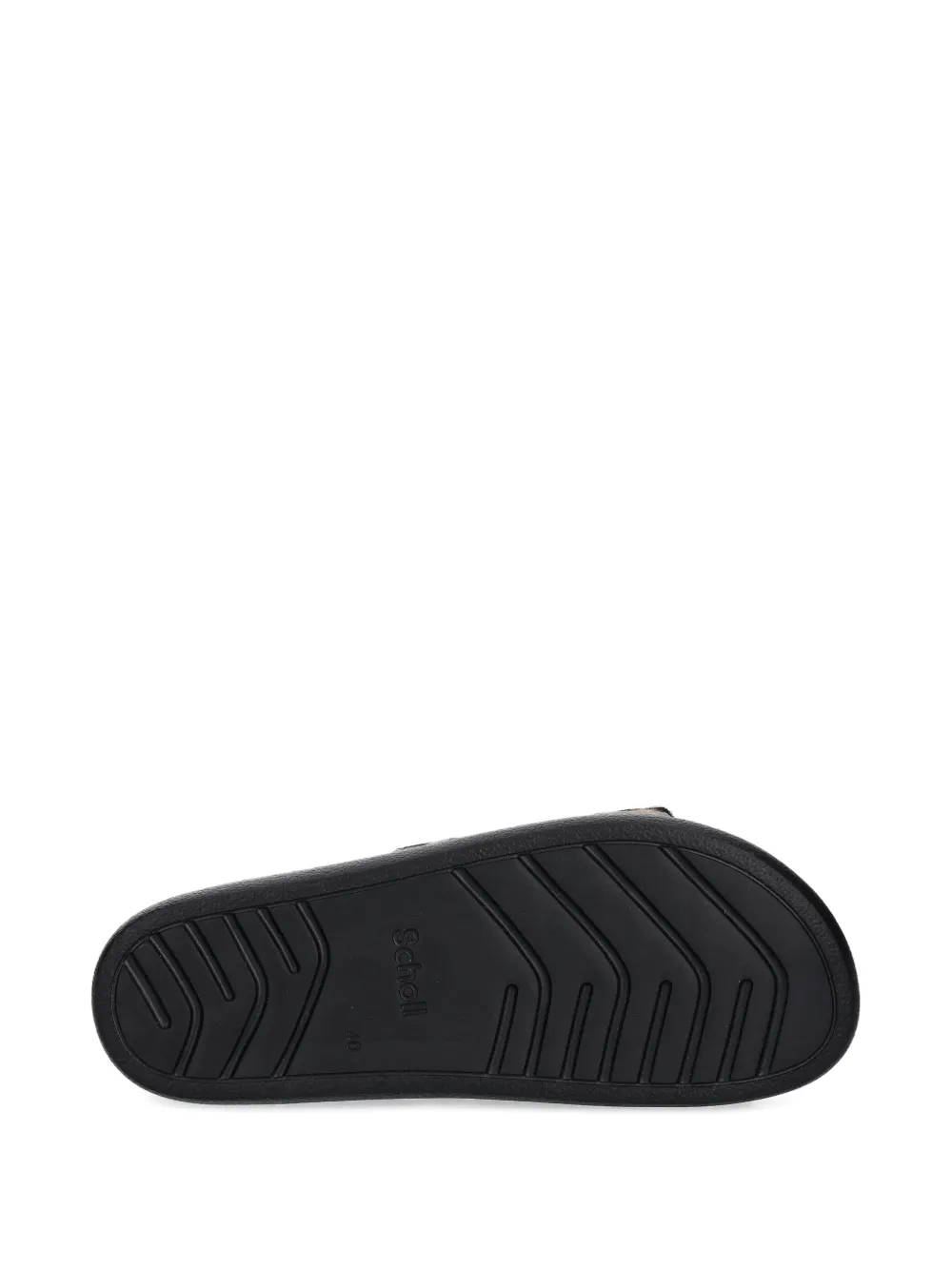 Scholl Muiltjes met dierenprint en gesp Beige