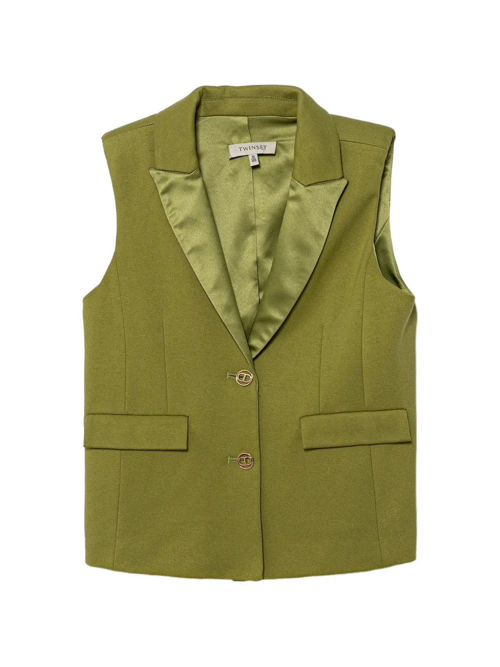 TWINSET Kids button sleeveless gilet - Grün