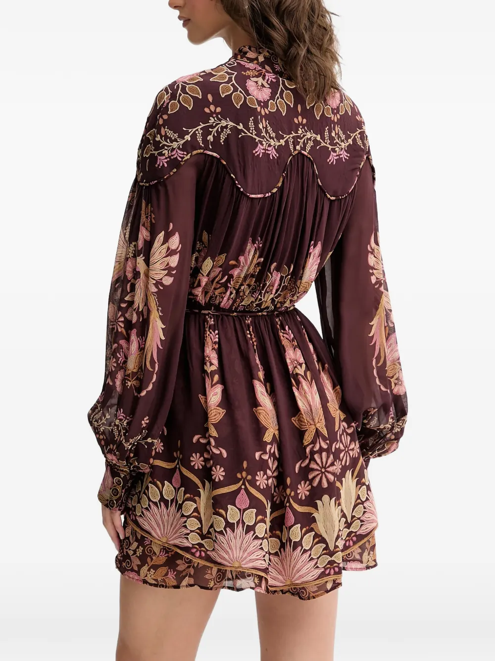  Farm Rio Bella Mini Dress - Purple 