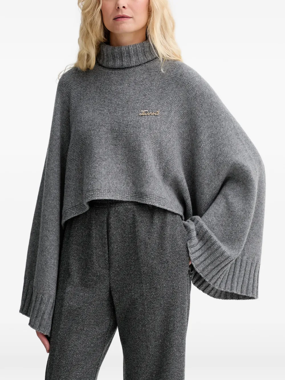 TWINSET Maglione a collo alto - Grigio