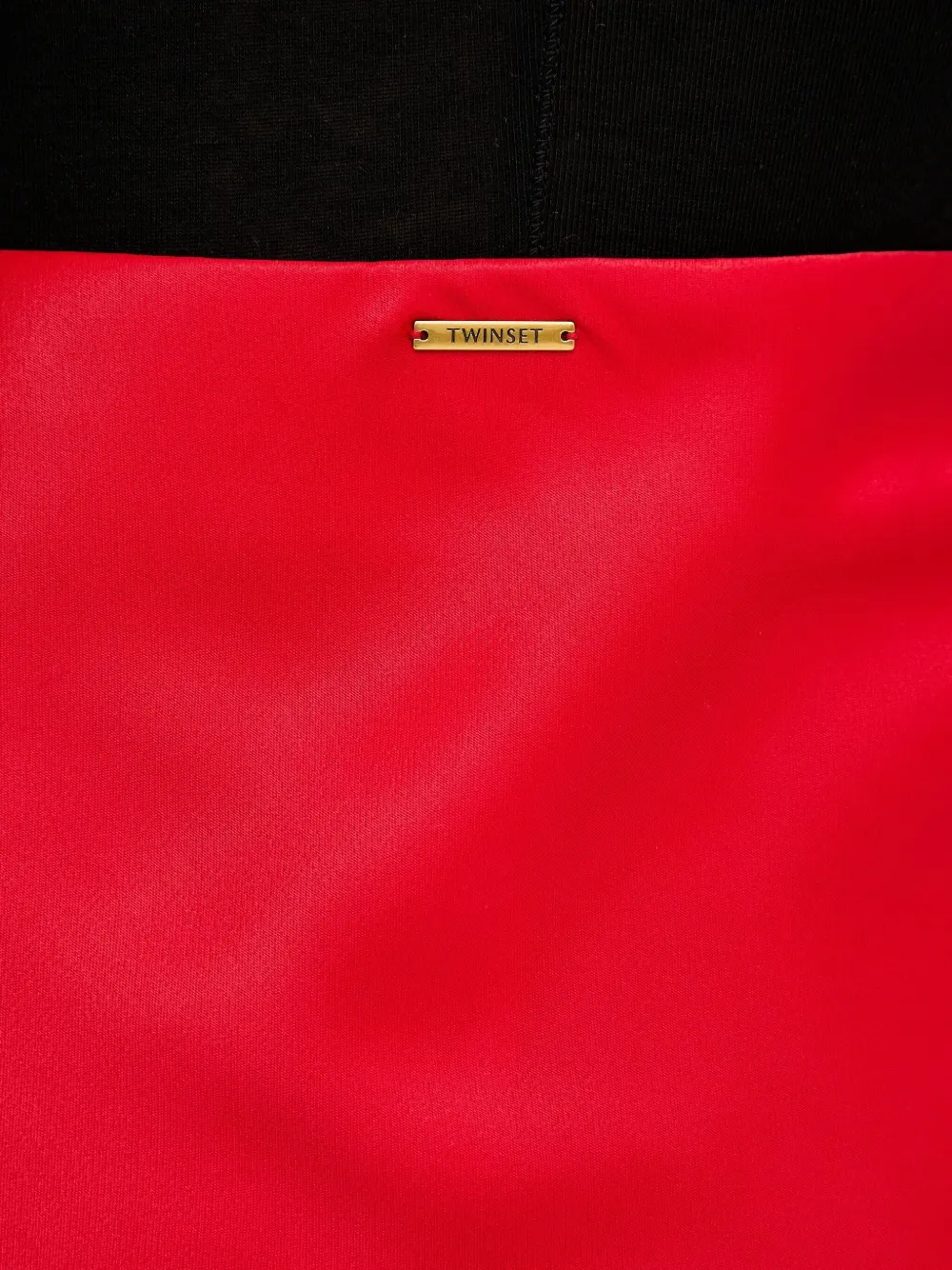 Twinset Ruffled Midi Skirt In Red