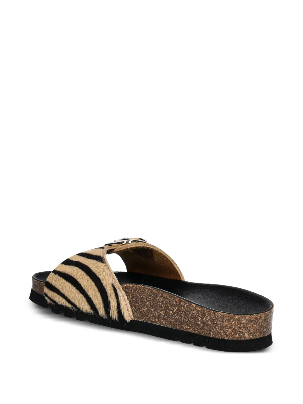  Scholl Kathleen Zebra-print Slides - Neutrals 