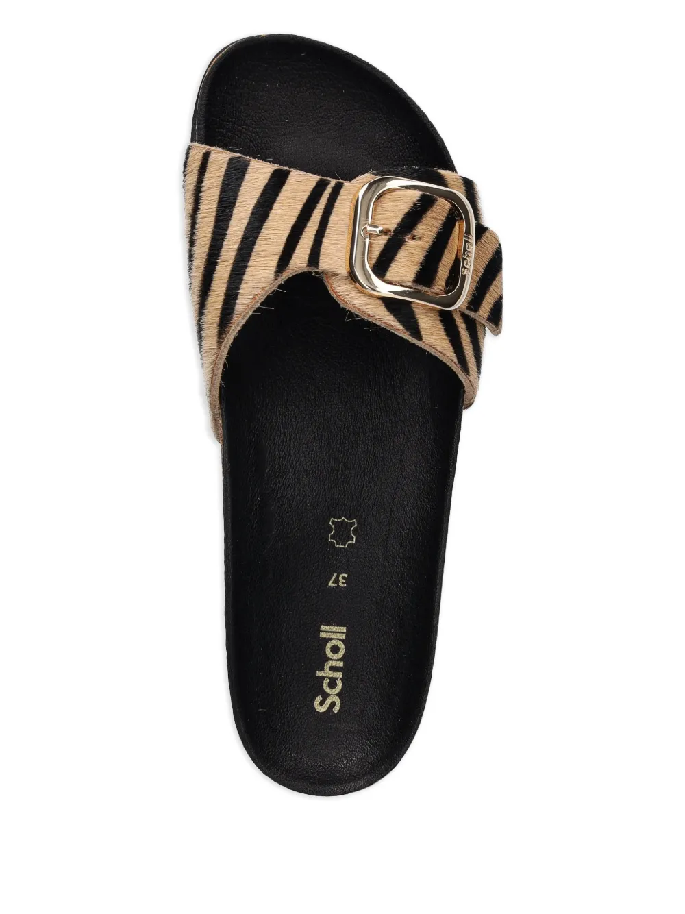 KATHLEEN zebra-print slides